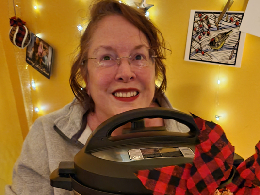 Picture of Keefe and her Instant Pot.