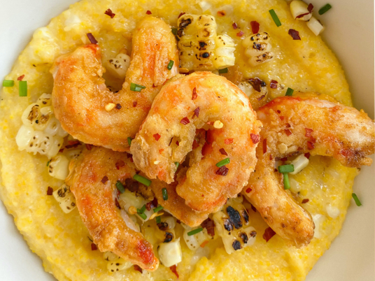 plant-based shrimp and grits