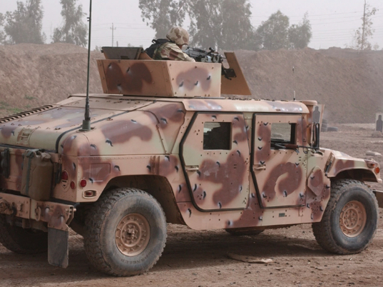 Stock photo of an armored Humvee