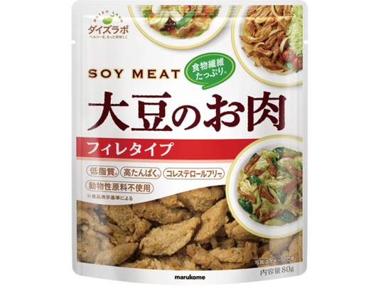 product shot of soy-based meat crumbles in Japan
