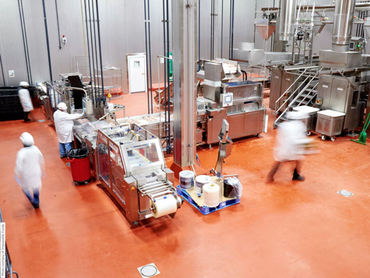 Photo of the inside of an Impossible Foods factory